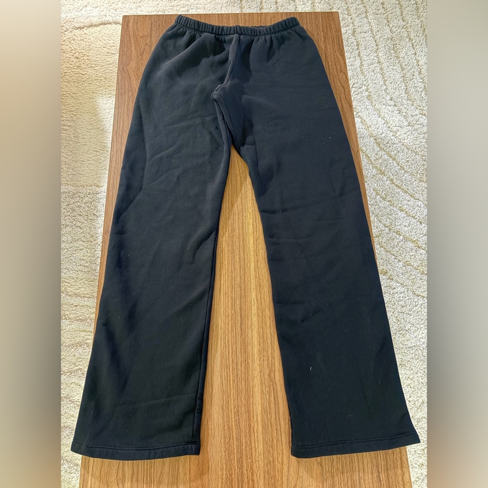 SET Active Staple Straight Leg Sweatpants in Onyx (Black), 100% Cotton